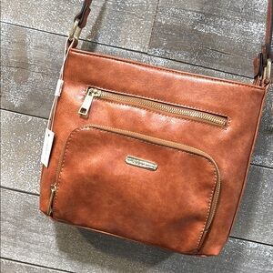 CLUCI brown shoulder crossbody bag
